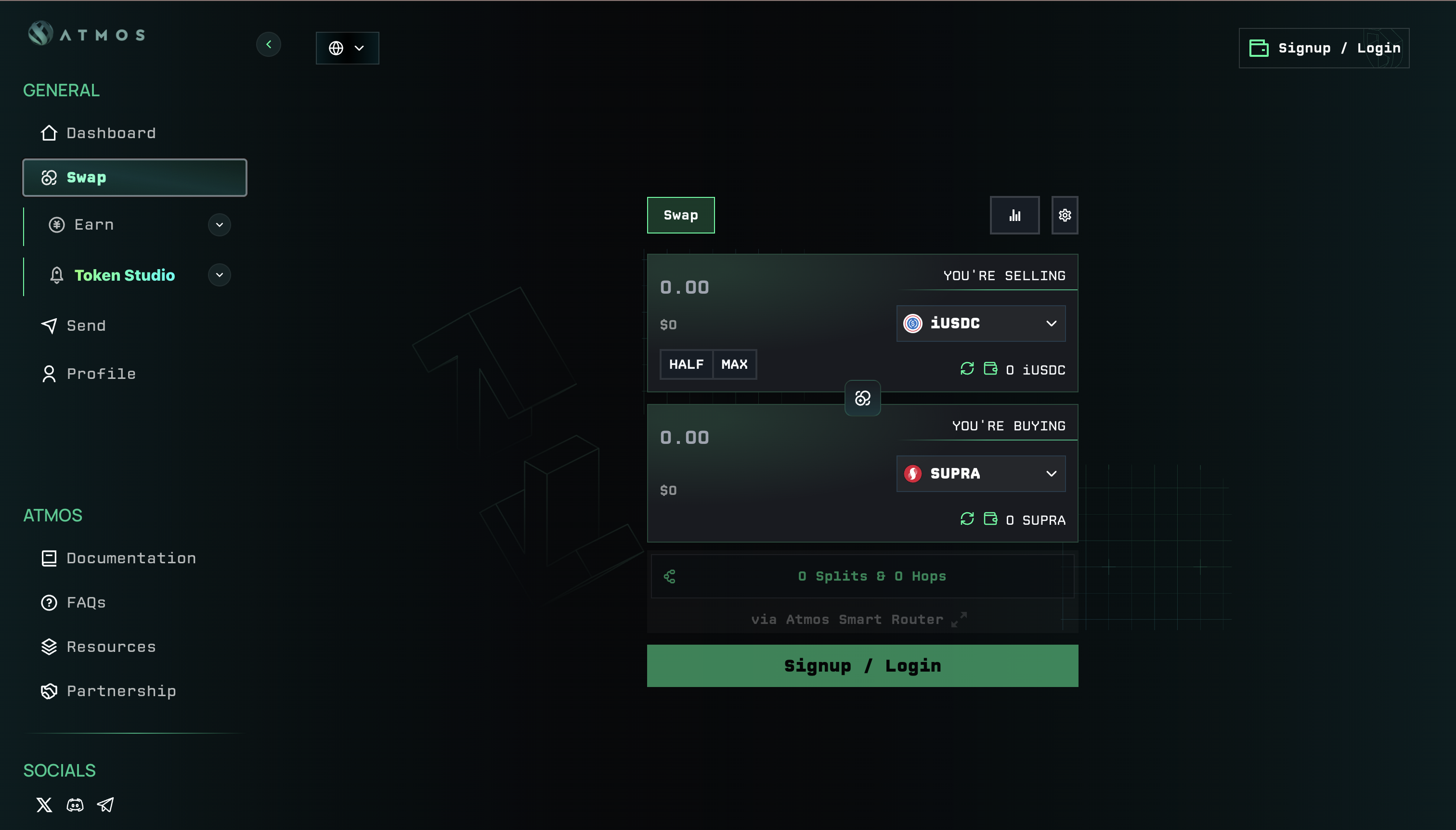 Atmos — swap